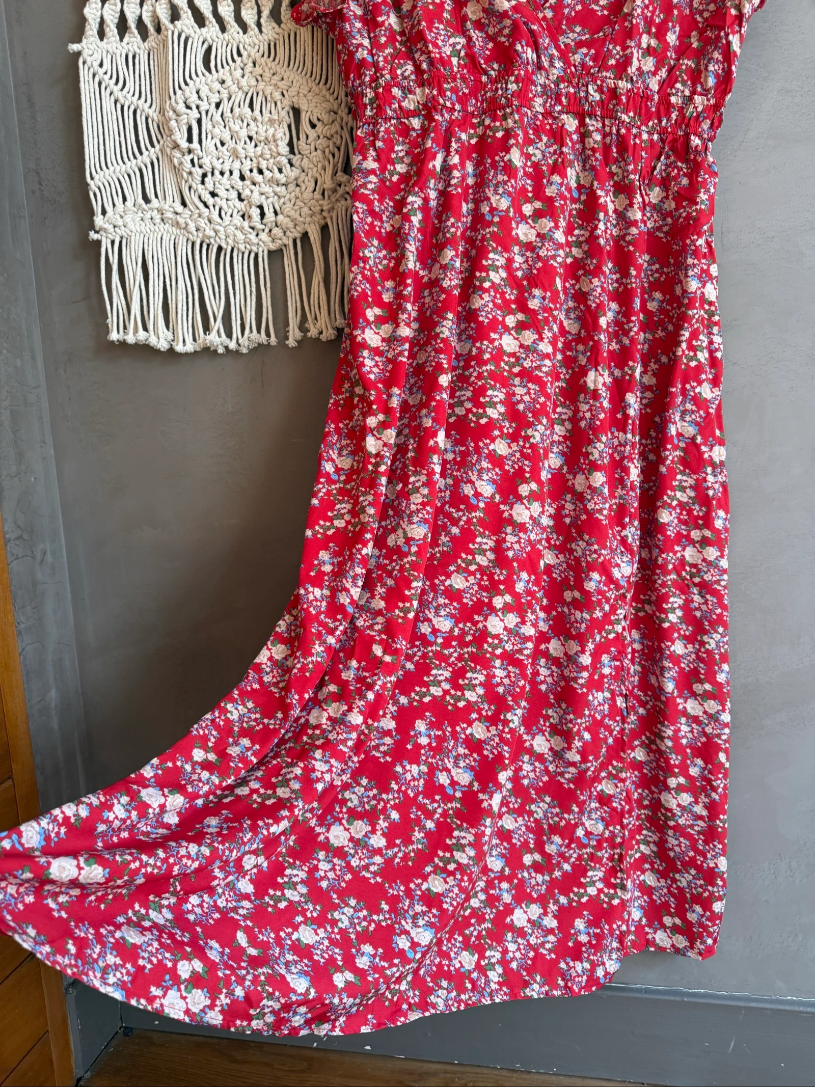 Vestido tamanho 52 de verão decote cruzado para férias ao sol – photo 2
